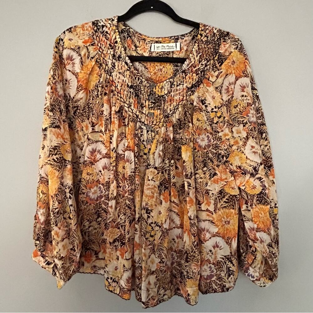 Free People Cool Meadow Printed Top S - Picture 2 of 6
